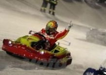 Rossi batte Alonso e Massa sul kart a Madonna di Campiglio