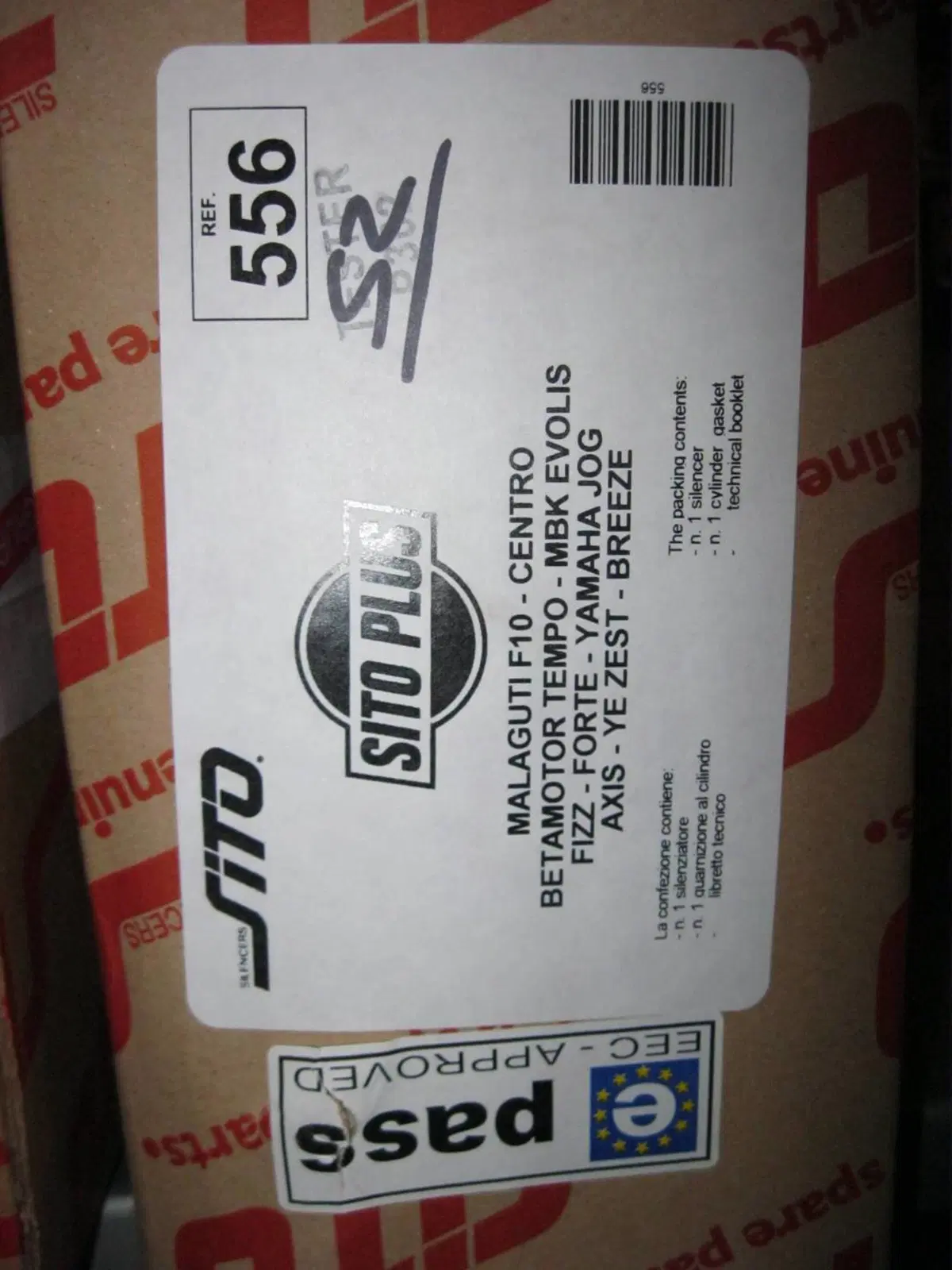 Marmitta SITO per APRILIA / MALAGUTI MBK YAMAHA (4)