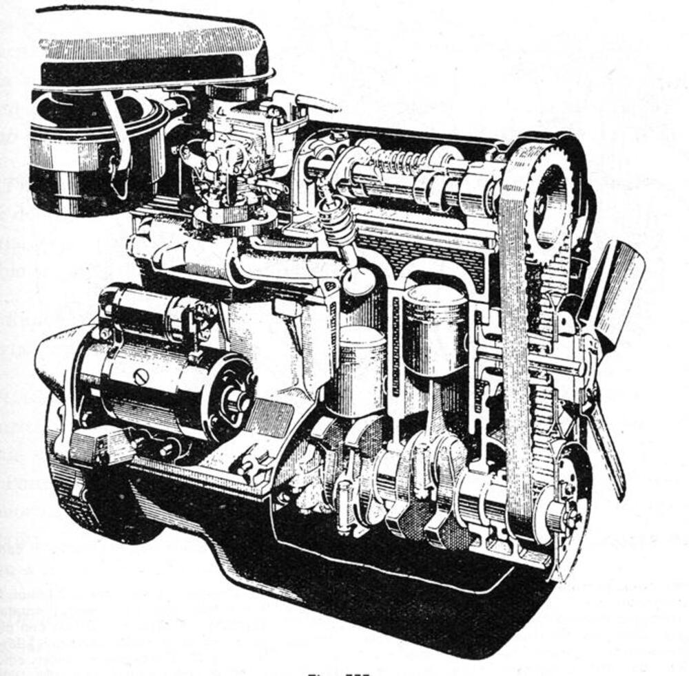 Primo motore di serie con cinghia dentata (Isar  S 1004, 1962)