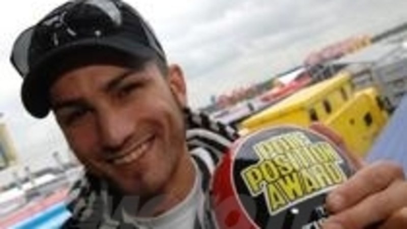 Mattia Pasini in MotoGP sull&#039;Aprilia Racing Technology CRT del Team Speed Master