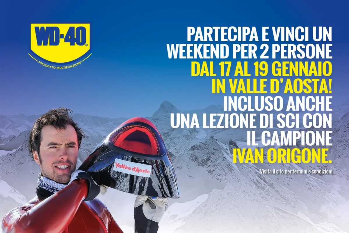 Con Week-end ad alta quota di WD-40 vinci un fine settimana sulla neve