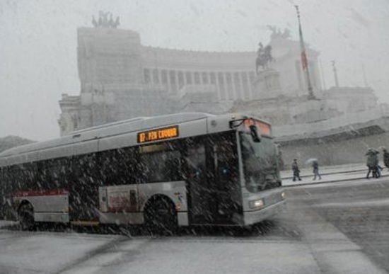 Neve a Roma: divieto di circolazione su due ruote