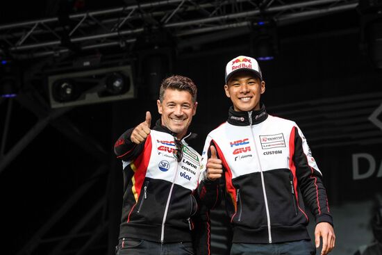 Lucio Cecchinello con Takaaki Nakagami