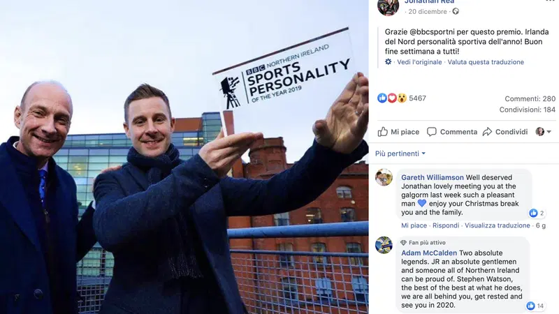 Jonathan Rea, sportivo dell'anno