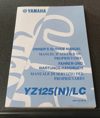 MANUALE USO E MANUTENZIONE YAMAHA YZ 125 YZ125 N L
