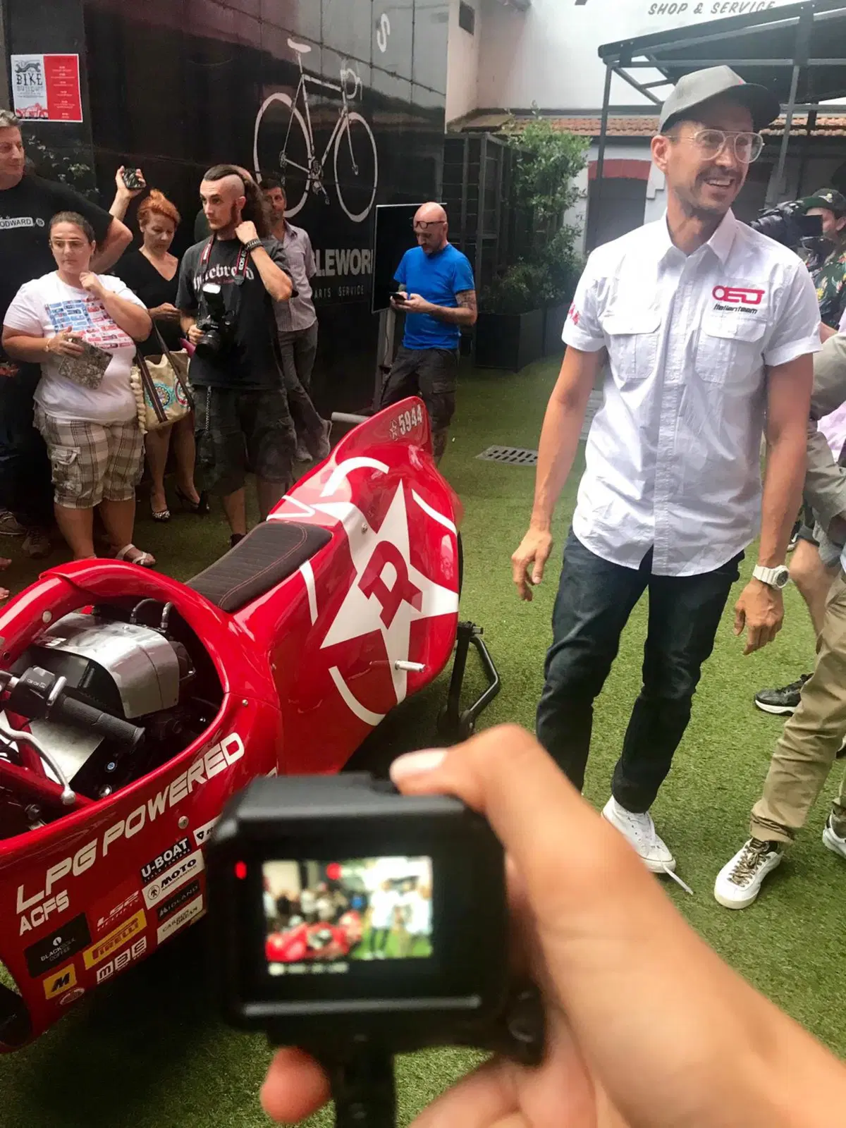 Christine, la moto (a GPL) di Dino Romano per il nuovo record a Bonneville (2)