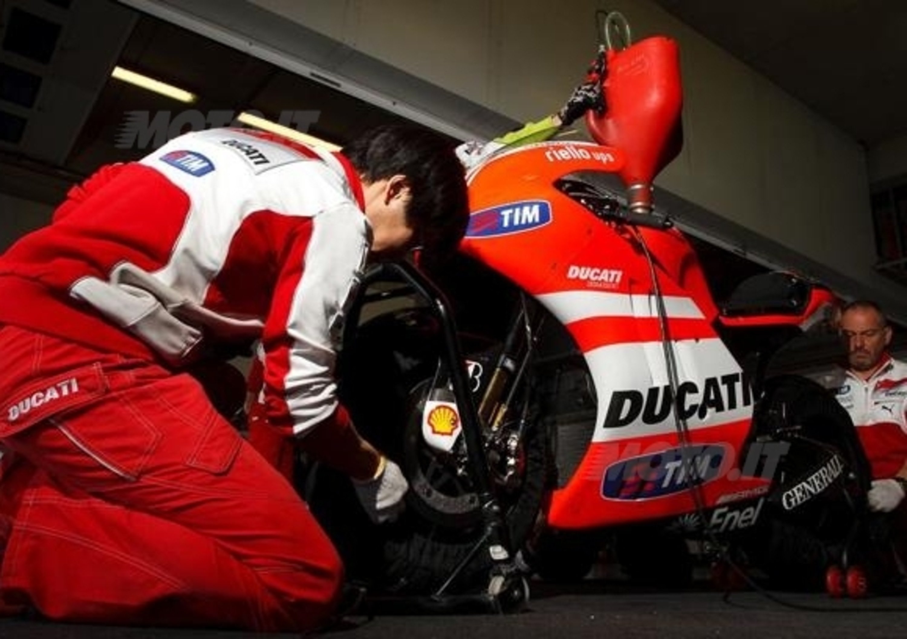 Il team Ducati ha provato con Battaini la GP 12 a Jerez