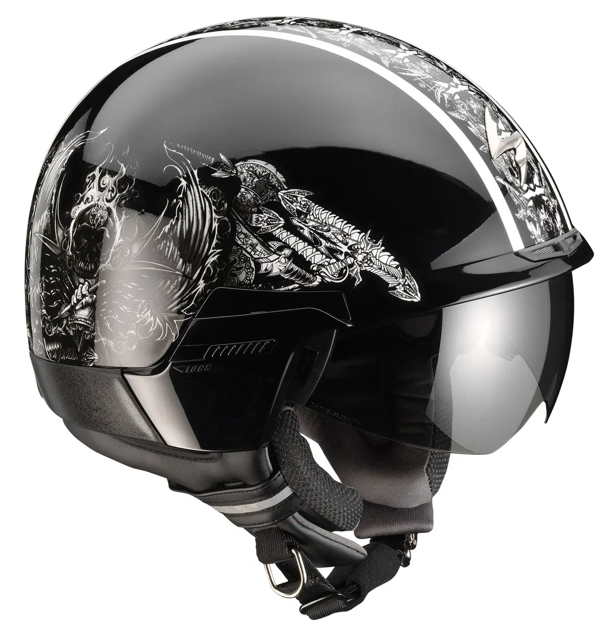 Casco jet Scorpion EXO 100 Skull (2)