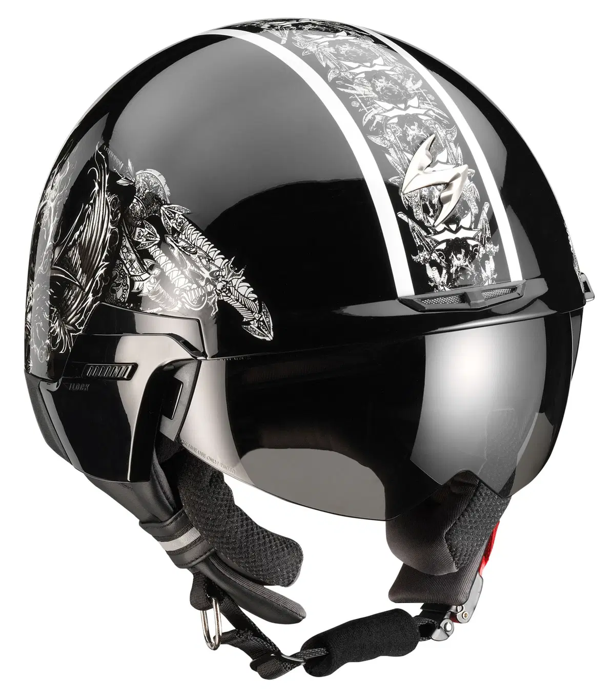 Casco jet Scorpion EXO 100 Skull (3)