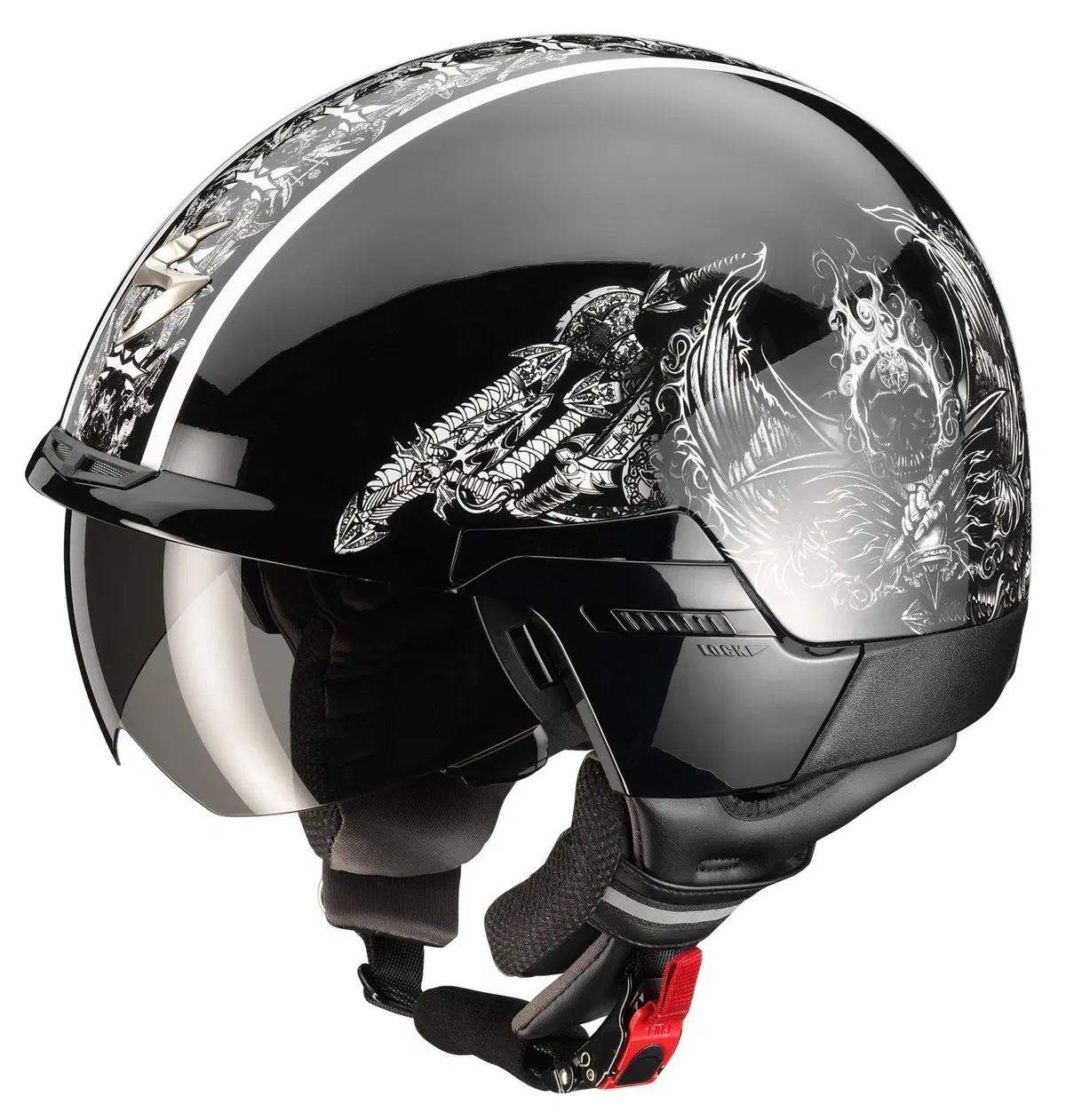 Casco jet Scorpion EXO 100 Skull (4)