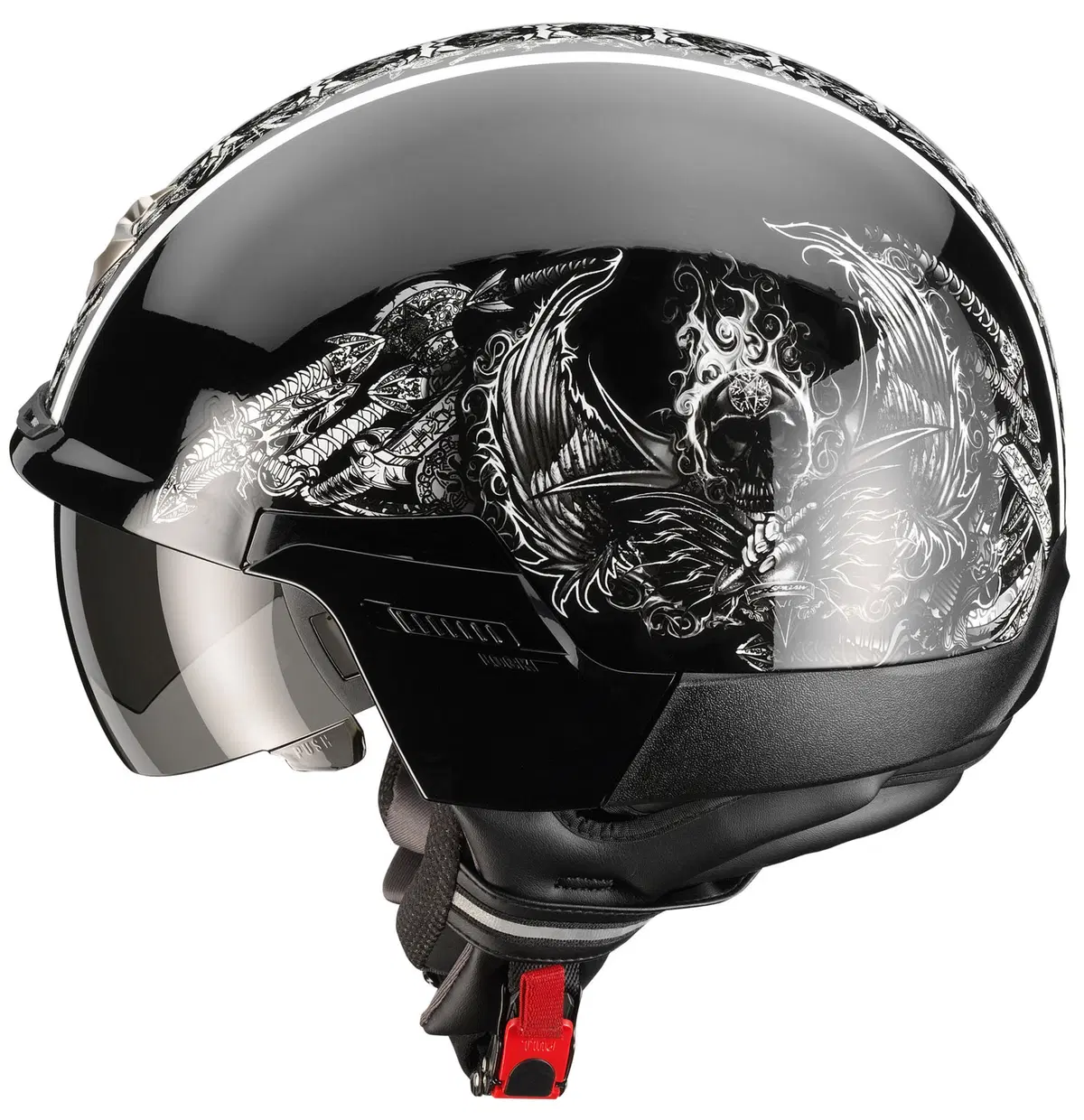 Casco jet Scorpion EXO 100 Skull (5)