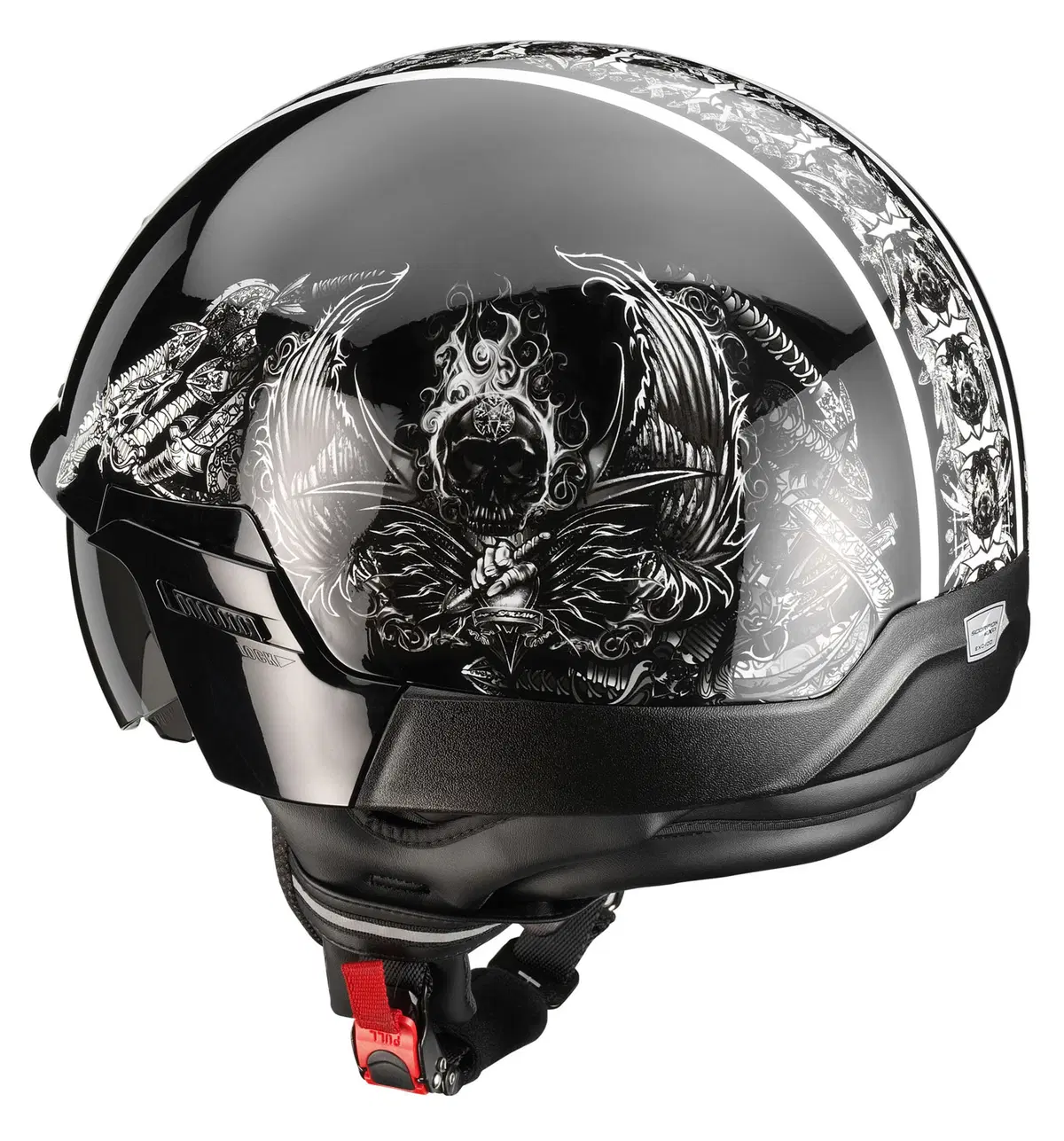 Casco jet Scorpion EXO 100 Skull (6)