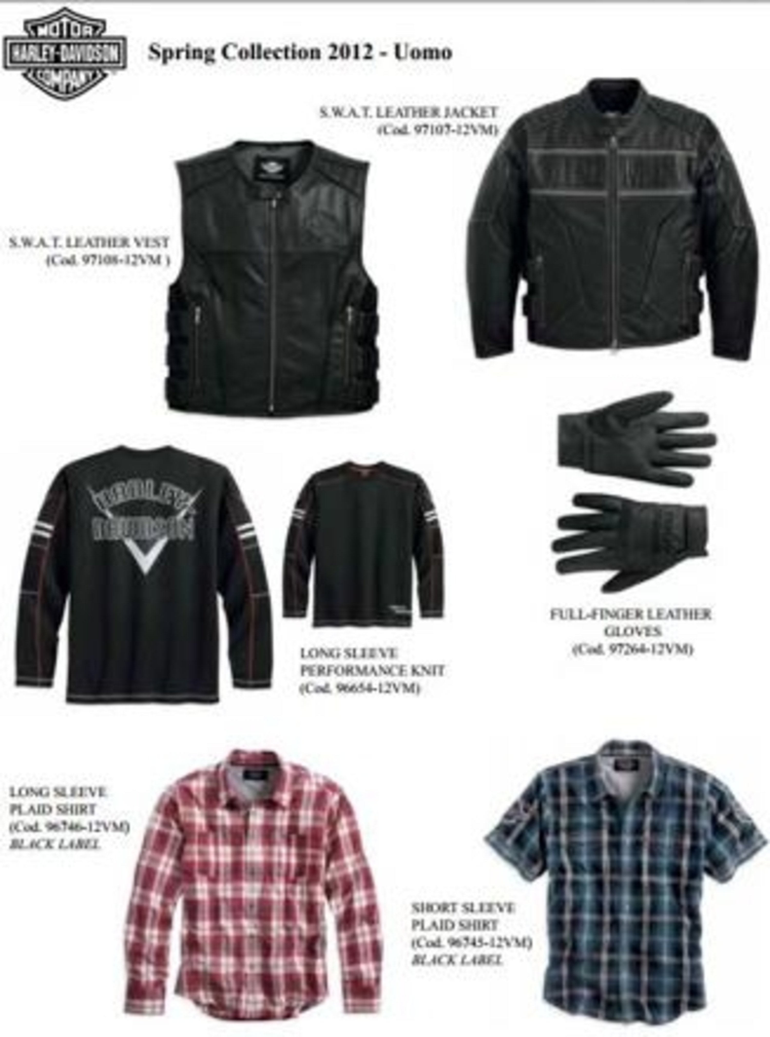 Collezione Harley-Davidson Spring Motorclothes