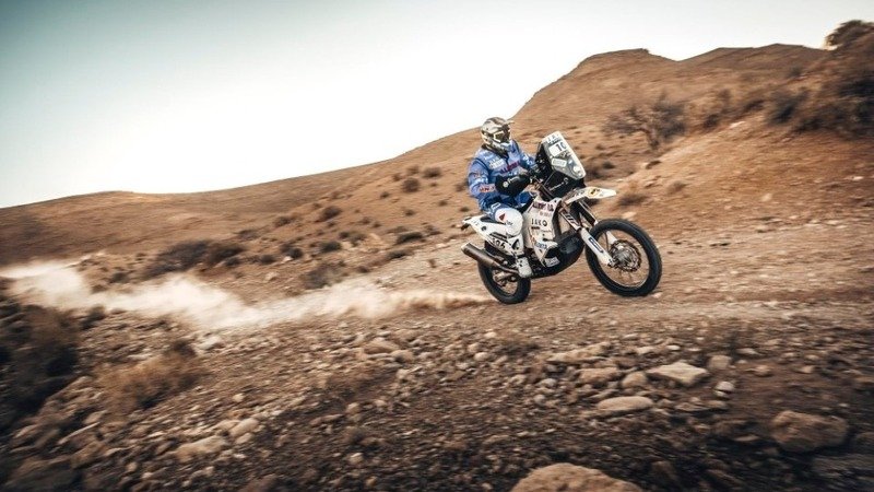 Africa Eco Race. Ullev&aring;lseter (Yamaha) a Mhamid