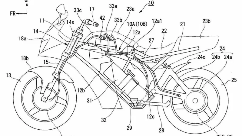 Honda deposita i brevetti per una moto elettrica sportiva