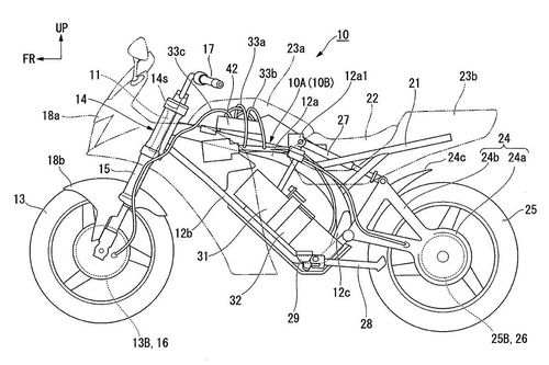 Honda deposita i brevetti per una moto elettrica sportiva (3)