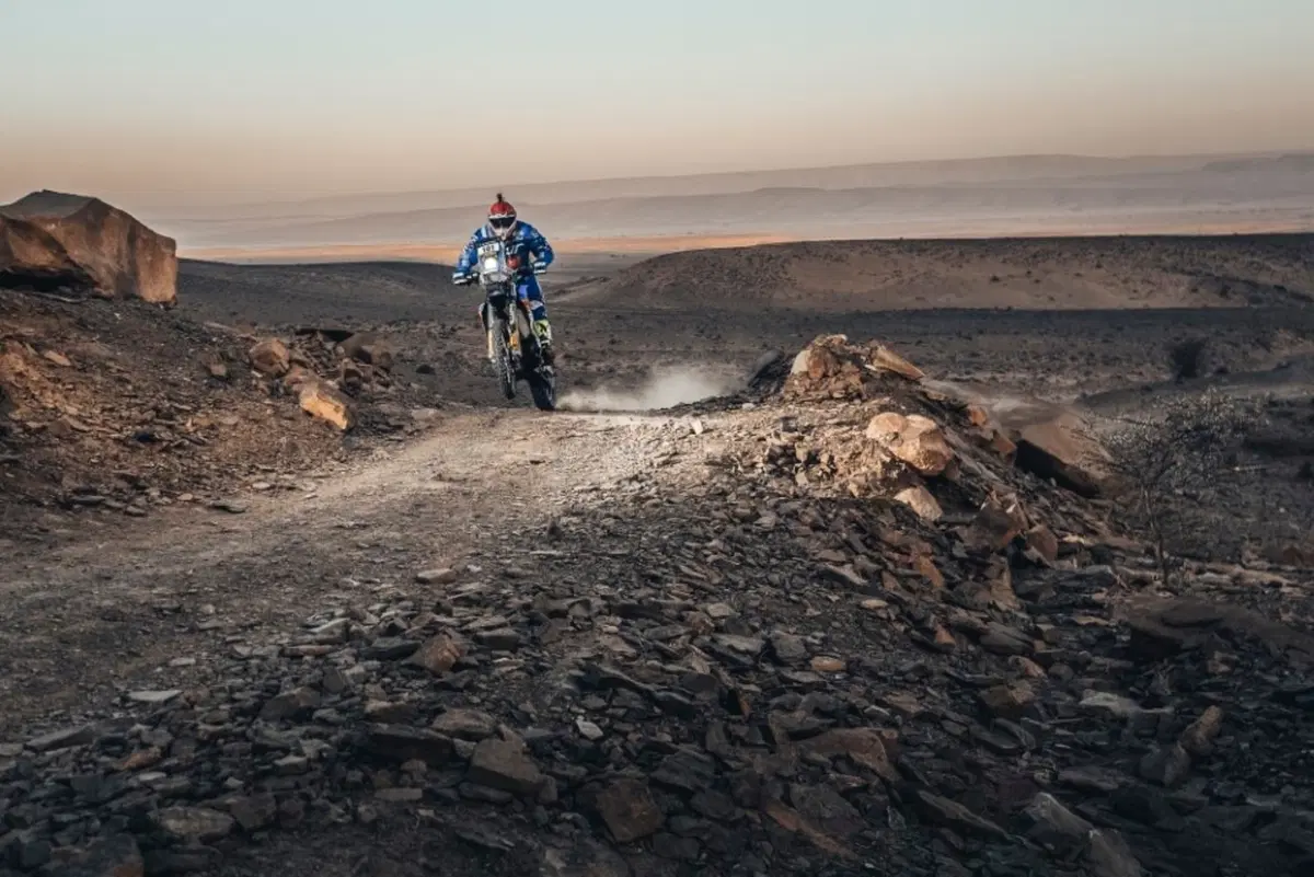 Africa Eco Race. D-4. Un inglese, Poskitt, KTM a Smara (15)