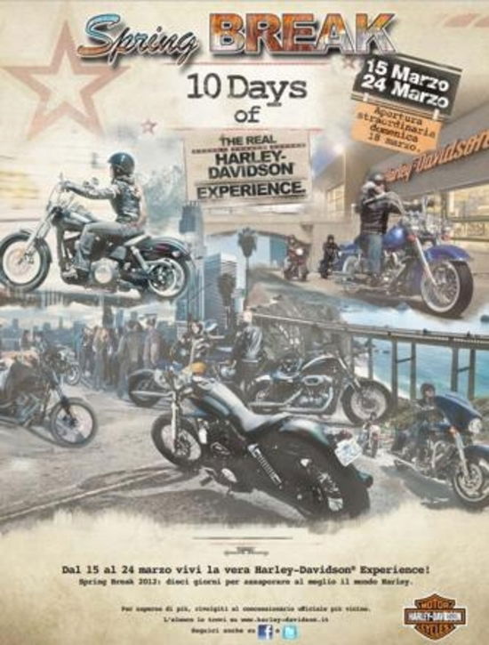 Harley-Davidson Spring Break 2012. Gli eventi dei concessionari