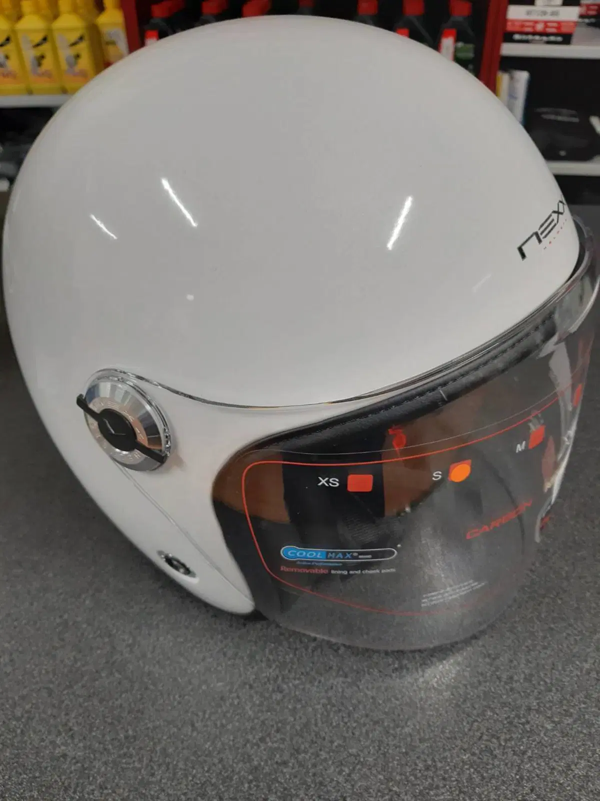 Casco jet Nexx X70 plain White mt in fibre composi Nexx Helmets