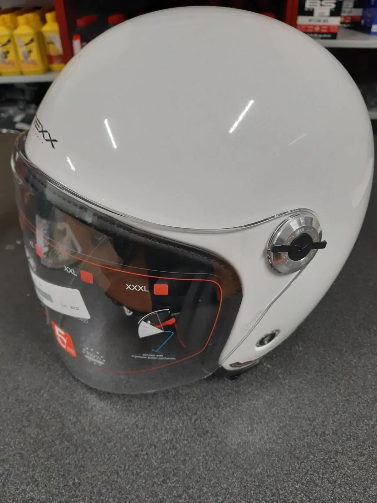Casco jet Nexx X70 plain White mt in fibre composi Nexx Helmets (2)