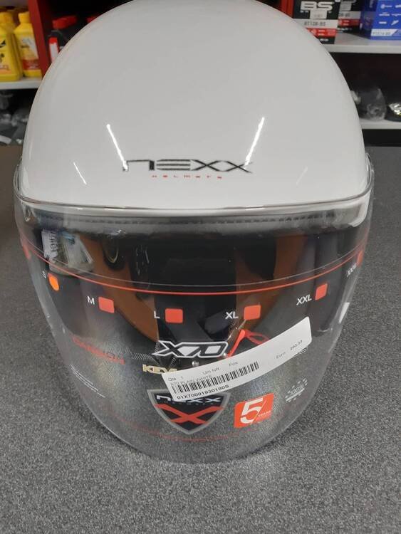 Casco jet Nexx X70 plain White mt in fibre composi Nexx Helmets (3)