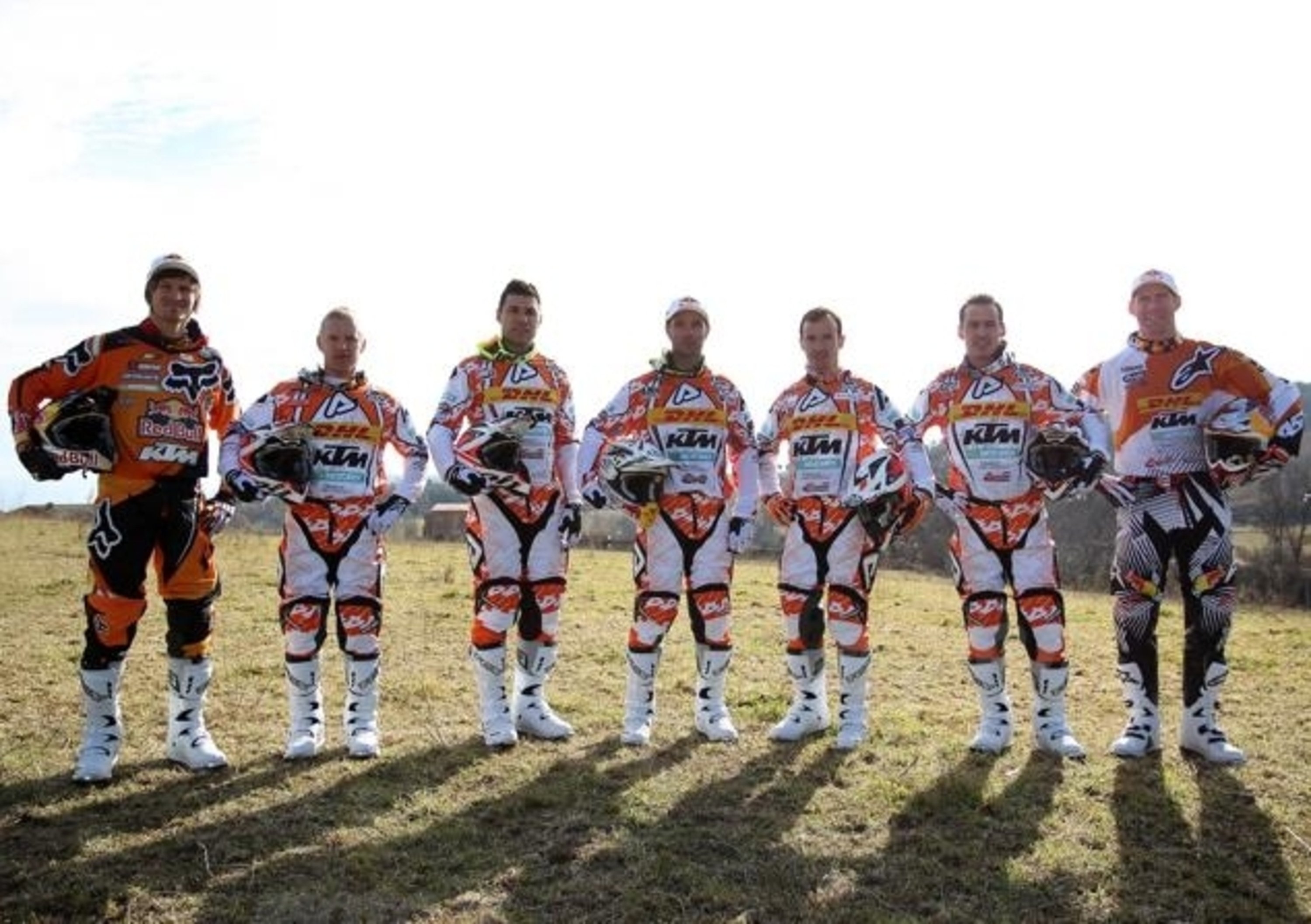 KTM presenta il dream team per il Mondiale Enduro 2012