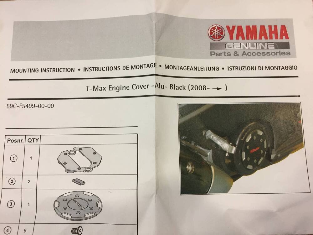Coperchio Carter Motore Yamaha T-Max (4)