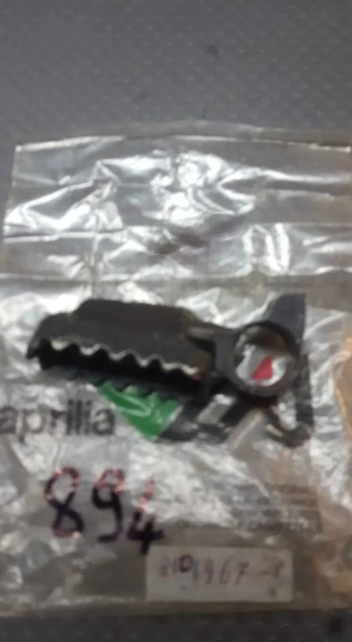 PEDANA PILOTA SX ZINCATA NERA PEGASO 600 1990 1991 Aprilia
