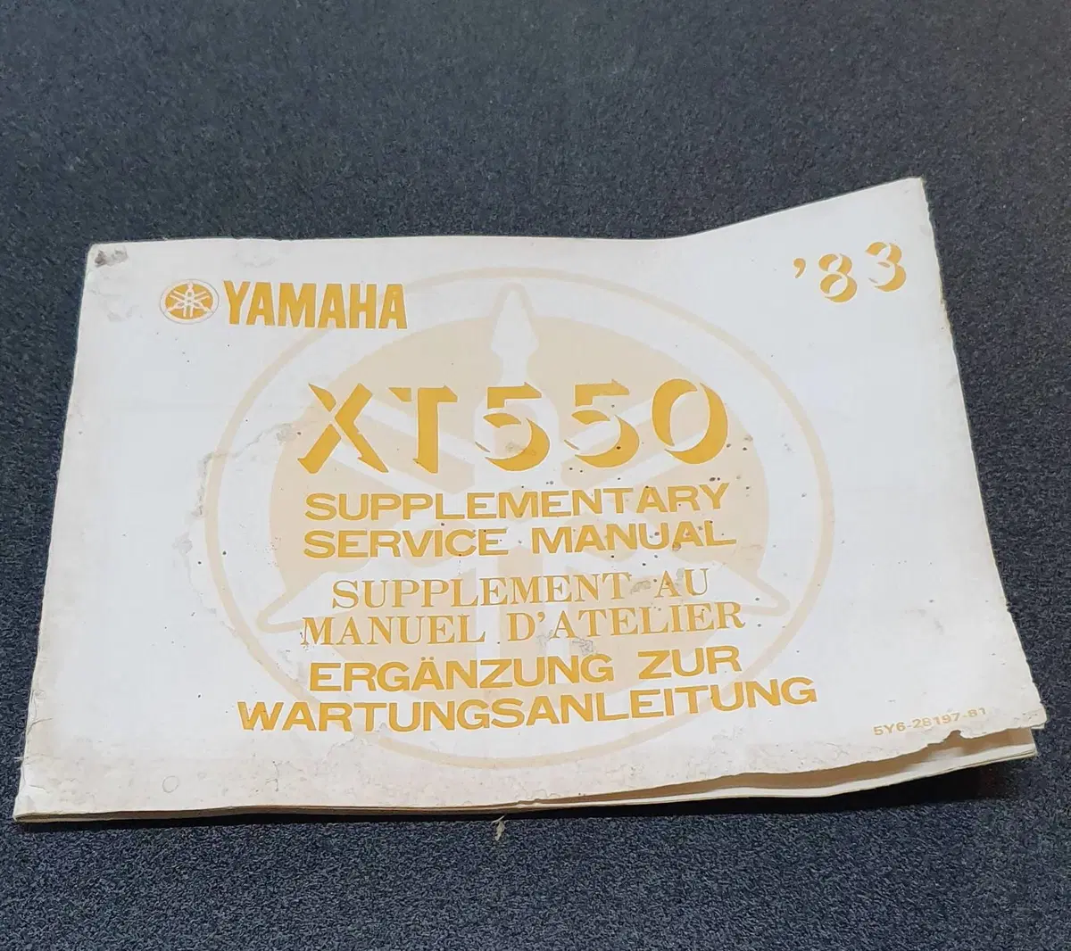 USO E MANUTENZIONE MANUALE YAMAHA XT550 XT 550