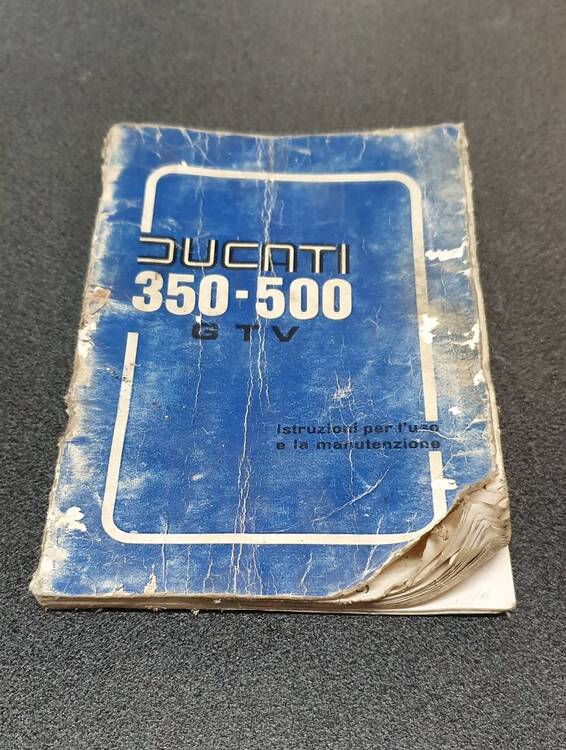 USO E MANUTENZIONE MANUALE DUCATI 350 - 500 GTV