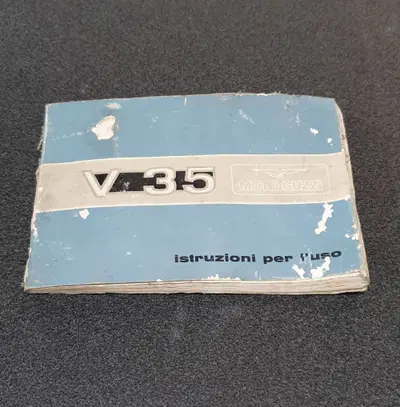 USO E MANUTENZIONE MANUALE MOTOGUZZI V 35 Moto Guzzi