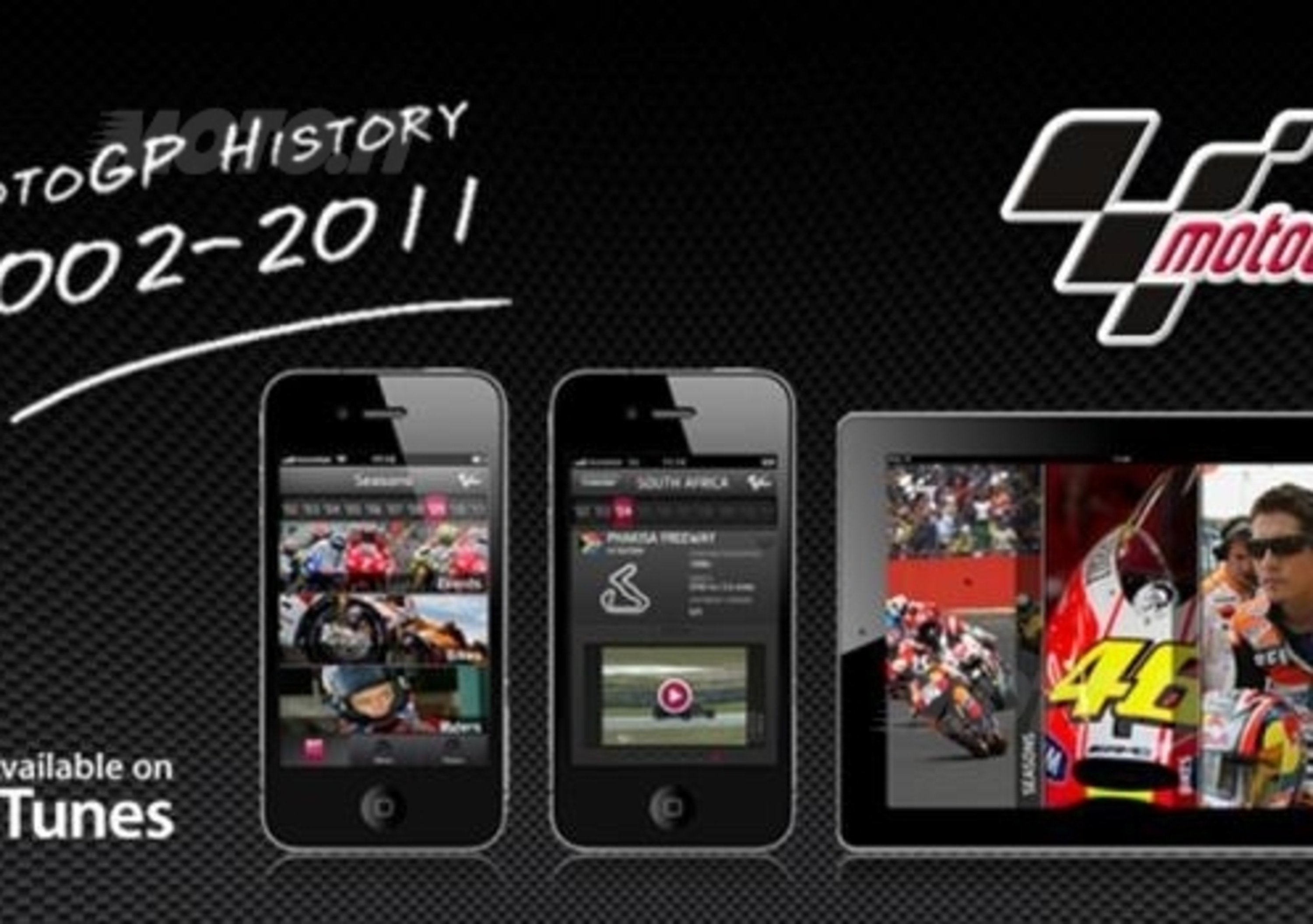 MotoGP History app disponibile per iPhone, iPod Touch e iPad