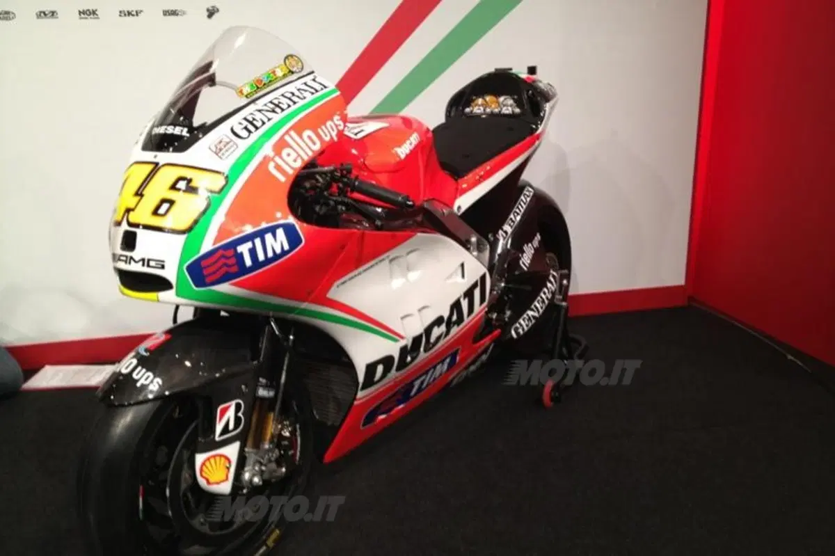 Presentate le Ducati Desmosedici GP12 di Rossi e Hayden