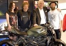 A Roma Fiorello e Asia Argento presentano la Ducati Monster Diesel