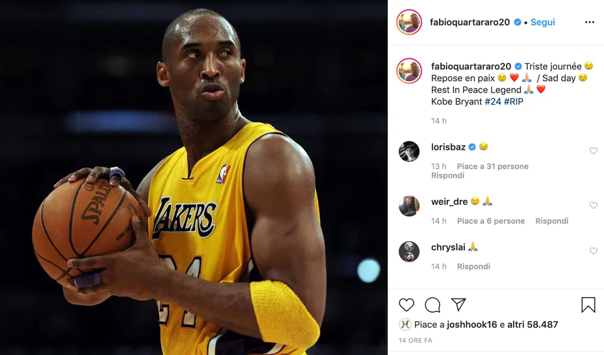 Kobe Bryant, il cordoglio dei piloti (3)