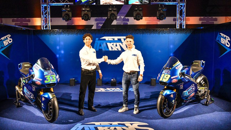Moto2. Presentato il team Italtrans con Bastianini e Dalla Porta