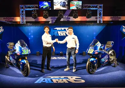 Moto2. Presentato il team Italtrans con Bastianini e Dalla Porta