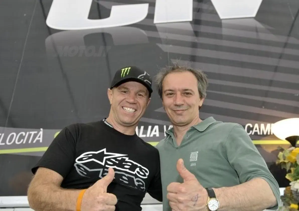 Luca Cadalora al CIV: "Tifo per Dakota, il figlio di Randy Mamola"