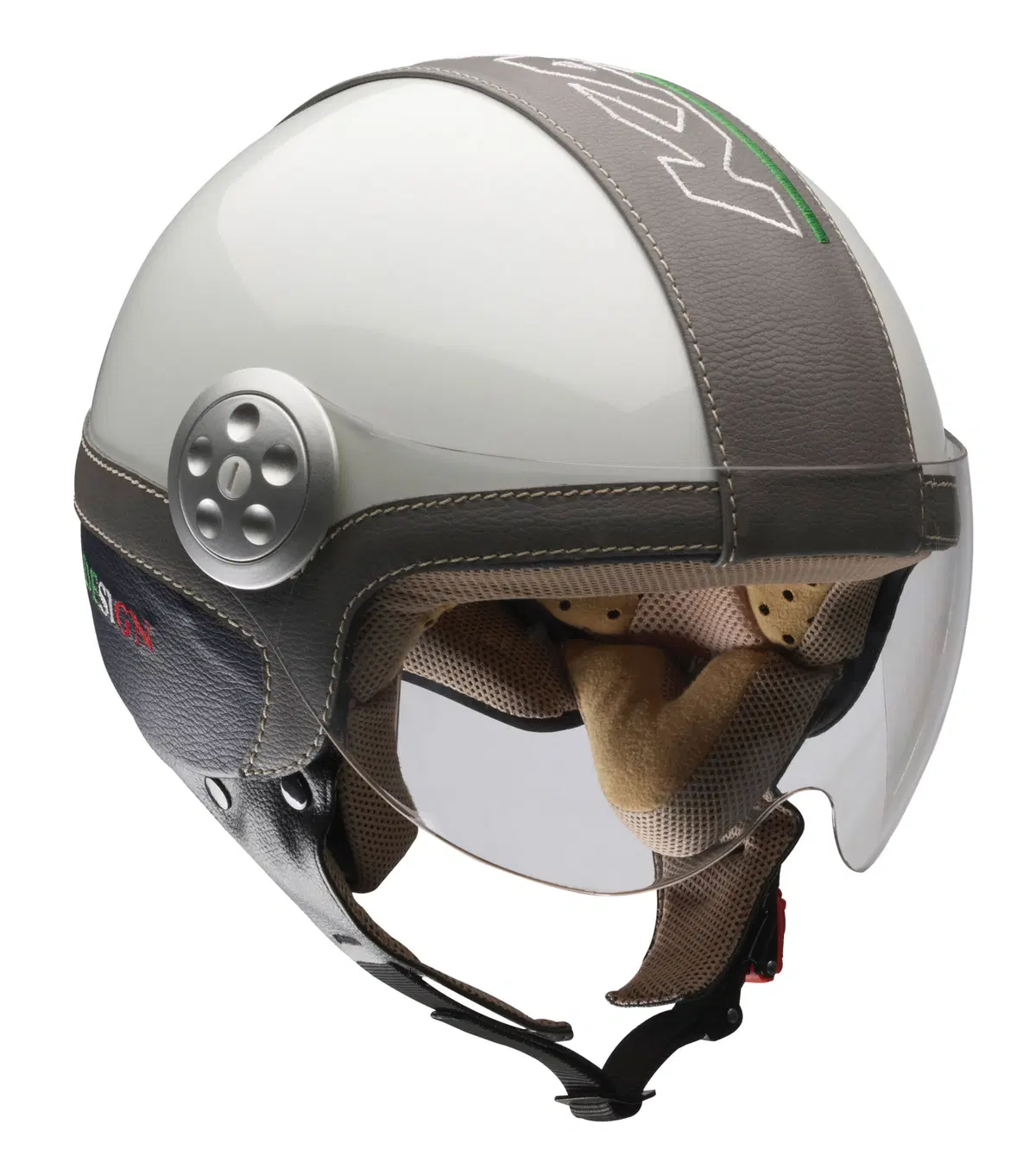 Casco demi-jet in pelle Kappa KV2