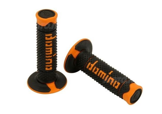 Nuovo colore arancio per la manopola Domino off-road bicolore