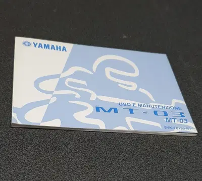 USO E MANUTENZIONE MANUALE YAMAHA MT 03 5YKF8199H1