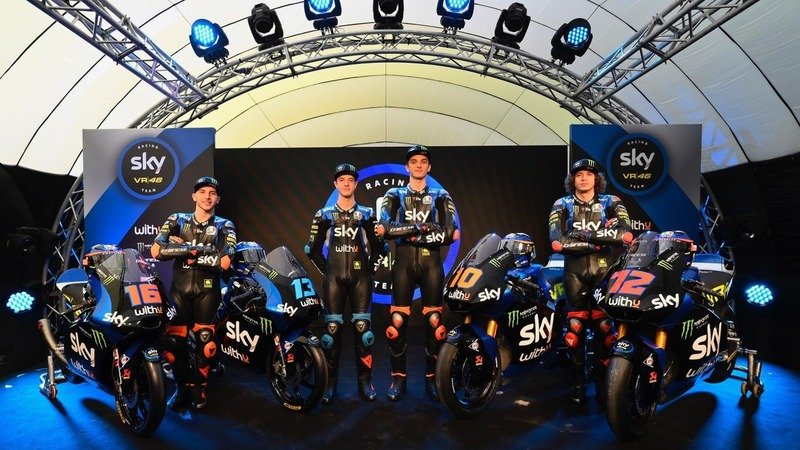 Moto2 e Moto3: la presentazione dello &#039;Sky Racing Team VR46&#039; 2020