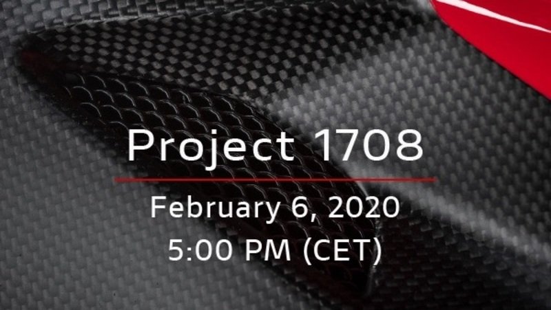 Ducati Superleggera V4, il project 1708 si svela oggi