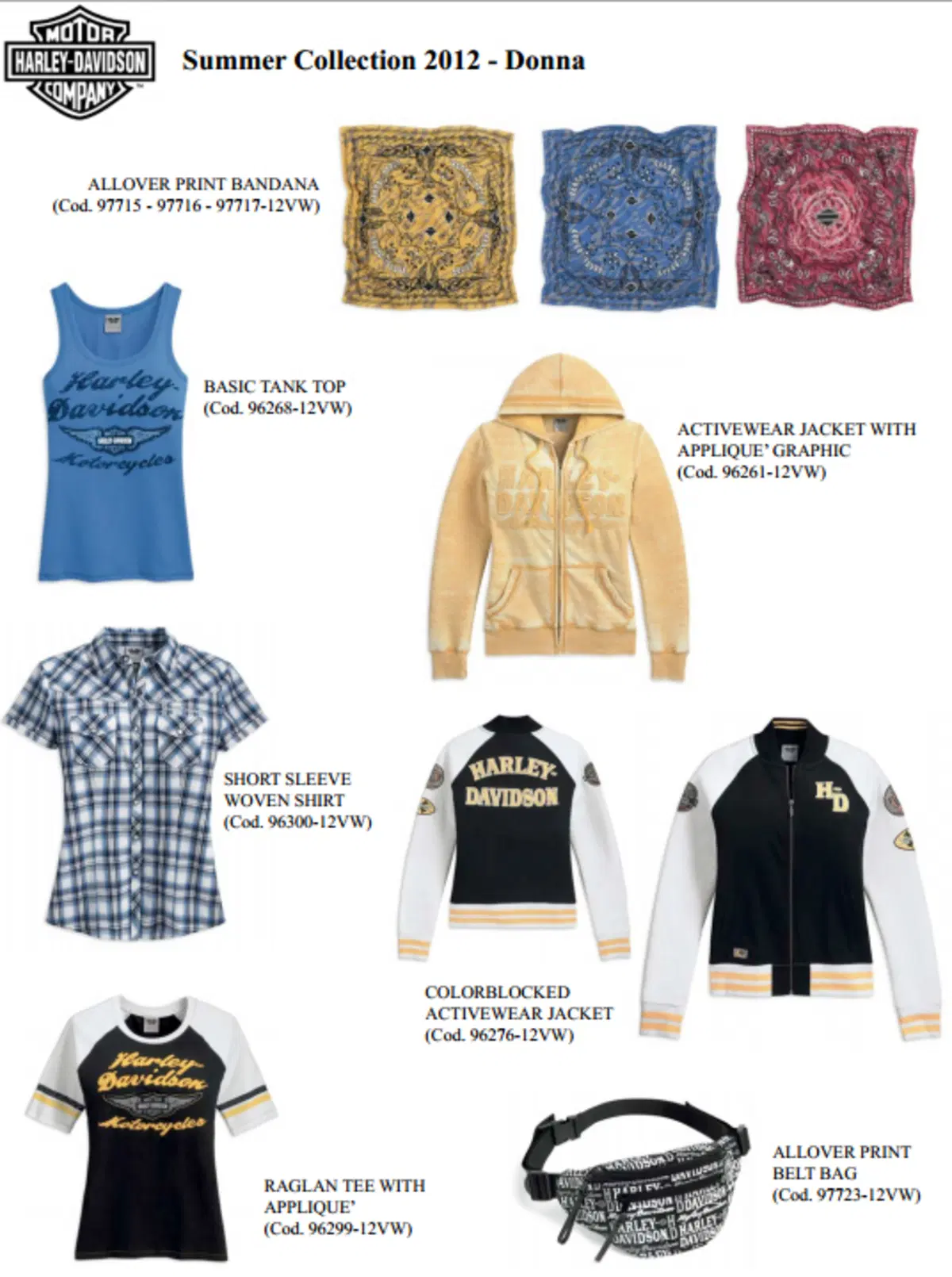 Collezione Harley-Davidson Summer 2012