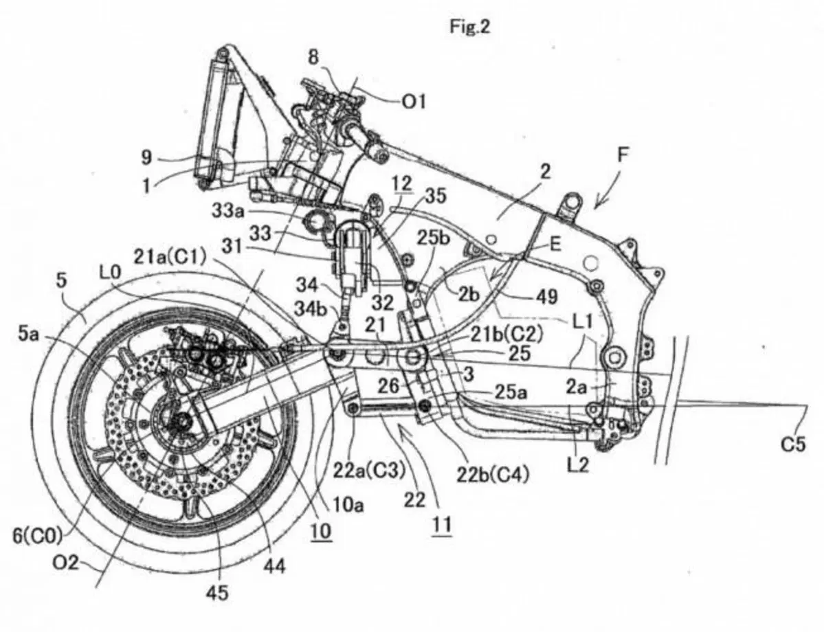 Kawasaki brevetta il mozzo sterzante. Diverso da Bimota (4)