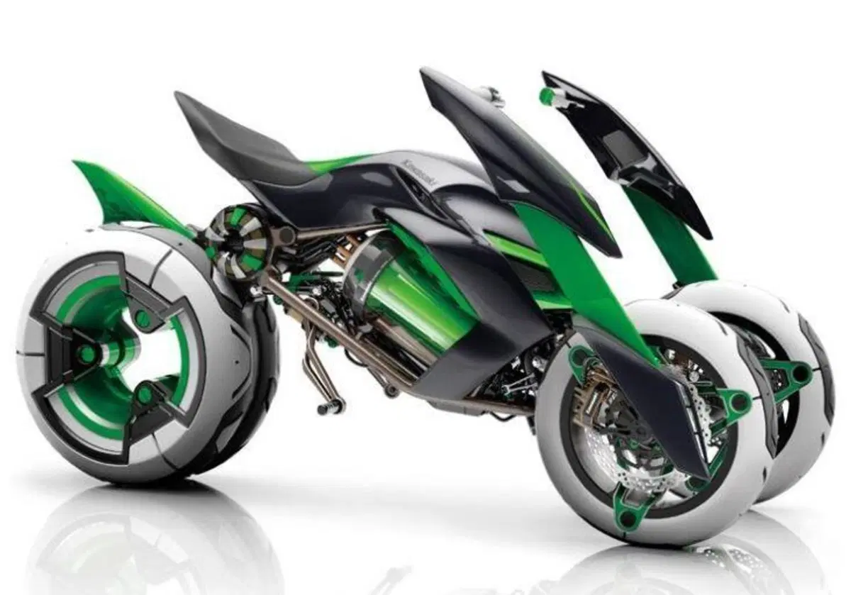 Kawasaki brevetta il mozzo sterzante. Diverso da Bimota (2)