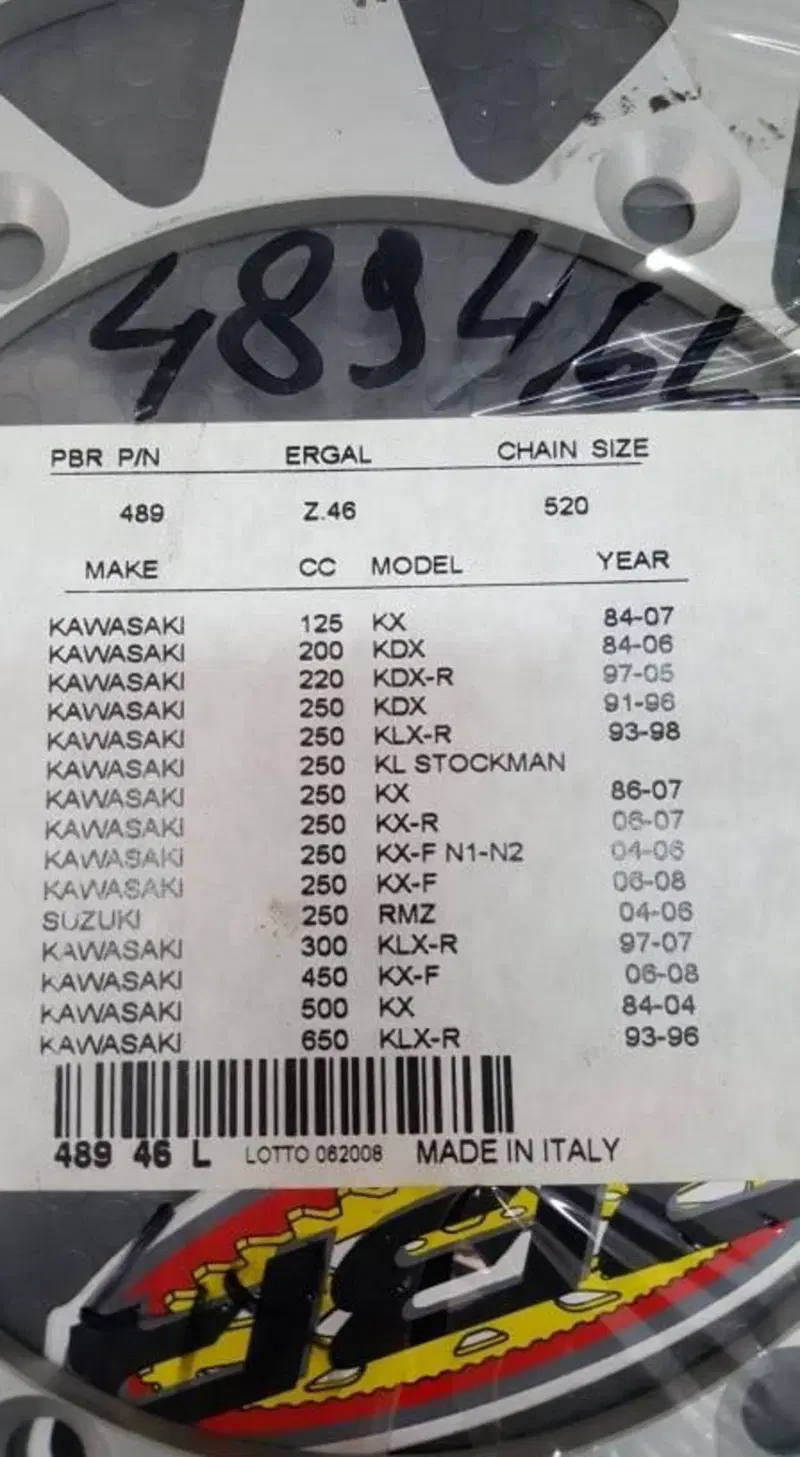 CORONA PBR KAWASAKI KX KDX KLX KLXR 125 A 650 (2)