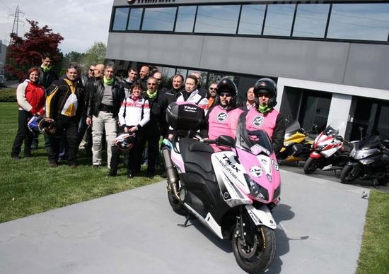 Yamaha TMax 530 Giro d'Italia: la prima tappa prende il via