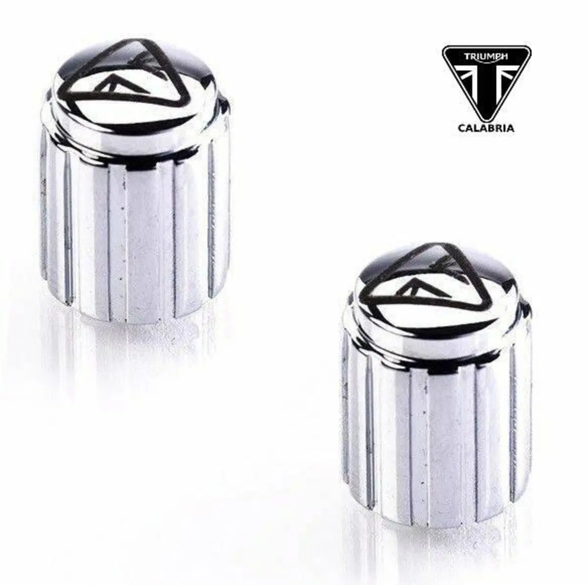 Coppia di copri valvole in alluminio Triumph