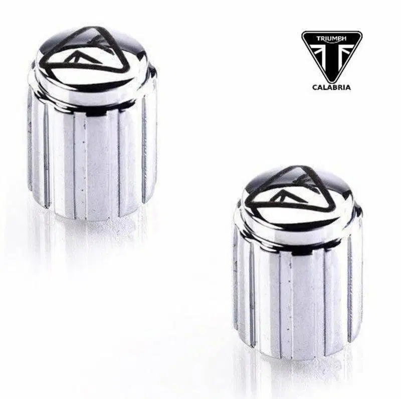 Coppia di copri valvole in alluminio Triumph